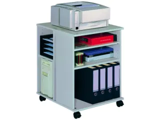 bijzetkast,HxBxD 748x528x592mm,grijs,6niveaus,2 OH - 2