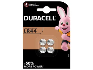 Batterij Duracell knoopcel 4x LR44 alkaline Ø11,6mm - 1