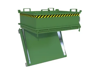 mini-bodemklepcontainer,HxLxB 625x1000x1200mm,0,37m³,inrijbeugel,staa - 3