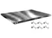 tablette,p. rayonnage,lxP 1000x800mm,charge max. par tabl. 125kg