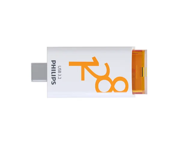USB stick 3.2 Philips Click USB-C 128GB oranje