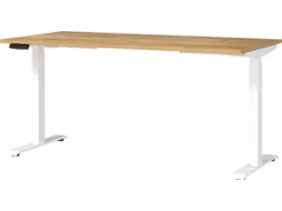 Elektrisch ihv bureau,HxBxD 720-1200x1600x800mm,blad Navarra-eiken