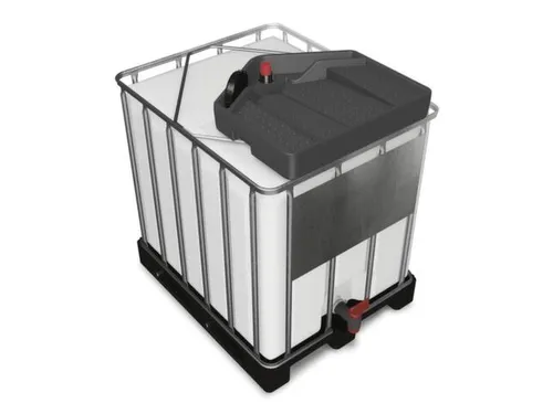 trechter,v. IBC inhoud 600-1000l,PE,vulcapaciteit 15l,aansluiting 2 in