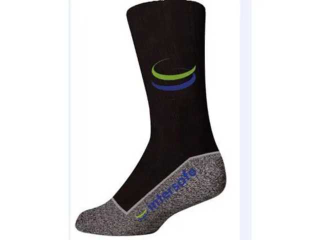 Intersafe werksokken, zwart/grijs, maat 39-42, per paar