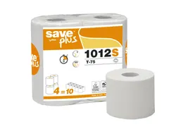 Toiletpapier Celtex Save Plus 2-laags wit 500 vel krimp 10x4 rol