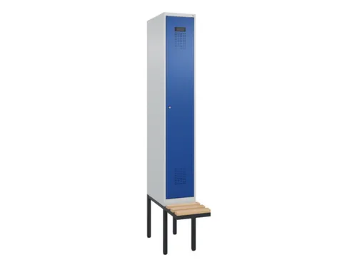 locker met bank,HxBxD 2120x300x815mm,1vak,vak B 300mm,cilinderslot