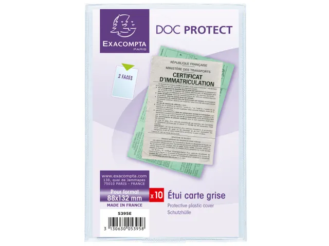 Beschermetui PVC voo r Wagendocumenten