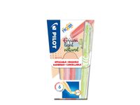 Markeerstift Pilot Frixion Light Naturel Medium punt Set van 6 kleuren