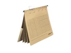 Paq 5 Dossier susp. multiple A4 marron