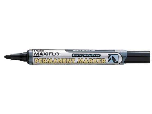 Viltstift Pentel NLF50 maxiflo rond zwart 1.5-3mm
