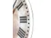 Wandklok Nextime Dia. 43cmx4.2cm Glas Wit 'romana' Romeinse cijfers