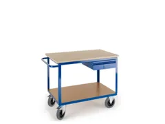 kastwagen,draagverm. 600kg,2etage(s),laadvl. LxB 1150x700mm,houtplaat