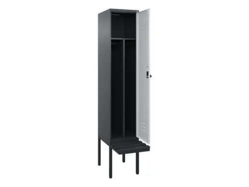 locker voor scheiding van kleding,HxBxD 2120x400x815mm,1vak
