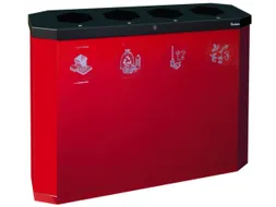 afvalverzamelstation,4x45l,HxBxD 830x1200x355mm,4opening(en)