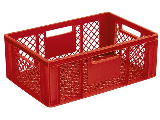 Euronorm Stapelkrat Pe 2200x600x400mm 43liter Open Rood