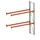 Palletstelling Aanbouwveld 3300x2700x800mm Draagverm 1200kg