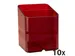 Pot à crayons Pen-Cube Chromaline - Rouge carmin