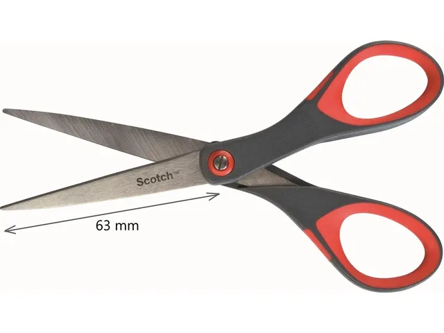 Schaar Scotch 18cm precision rood blister