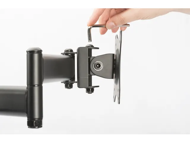 Support 4 écrans Noir