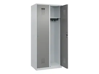 locker,HxBxD 1850x800x500mm,2vak,vak B 400mm,cil.-slot,staand op vloer - 2