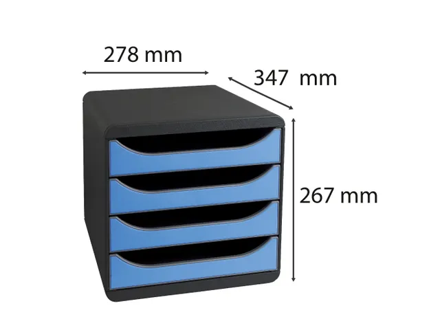 Big-box Classic Ladenblok 4 LAden A4+ Grijs Blauw