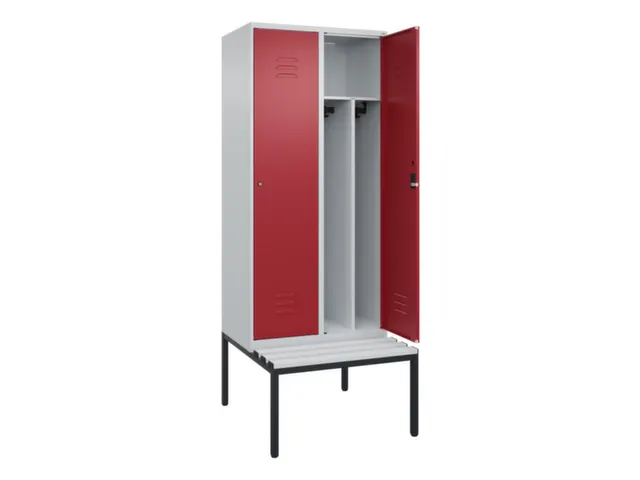 locker voor scheiding van kleding,HxBxD 2120x800x815mm,2vak