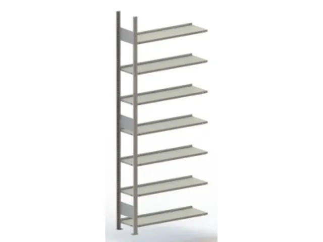 Rayonnage de bureau sans boulons suivant HxlxP 2200x1256x336mm 7tablet