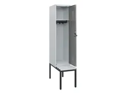 locker met bank,HxBxD 1950x400x815mm,1vak,vak B 400mm,draaigrendel
