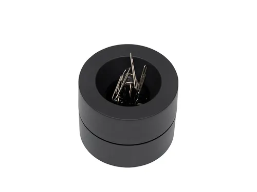 Papercliphouder MAULpro magnetisch recycled Ø73x60mm zwart