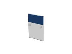 baliepaneel,v. bureau,aanbouw rechts,B 800mm,Bl-wit,BN6016-blauw