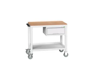 werkbank,verrijdbaar,HxBxD 930x1000x600mm,multiplexblad - 1