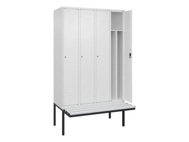 locker voor scheiding van kleding,HxBxD 2120x1200x815mm,4vak