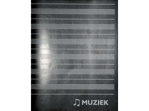 Muziekschrift Qbasic 165x210 36blz 70gr zwart