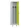 locker voor scheiding van kleding,HxBxD 1950x400x500mm,1vak