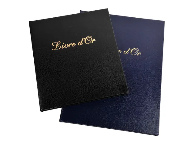 Livre d'or Balacron avec titre 100 pages blanches - 27x22 cm vertical