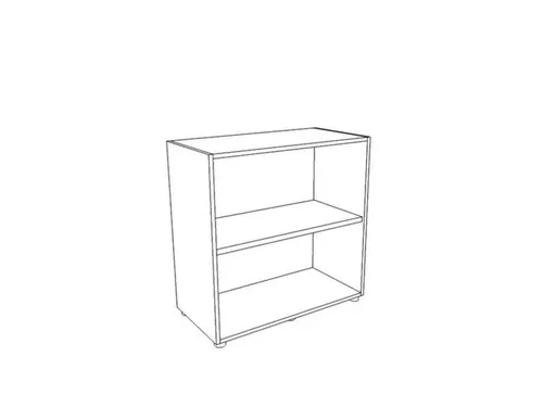 kantoorstelling,HxBxD 860x860x450mm,1xhouten vloer,2ordnerhoogtes