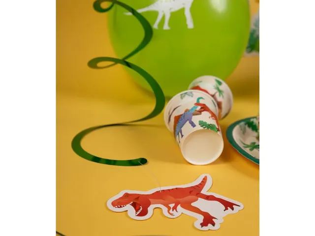 Hangdecoratie 70cm Party Swirl Dino 12 stuks