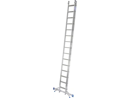 schuifladder,2x15,sporten,balk L 4,4-7,75m,2-dlg.,aluminium