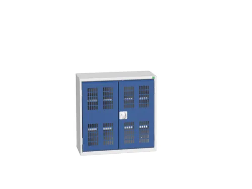 wandkast 800x800x350mm 2xStalen bodem sokkel Ral 7035 front Ral 5010