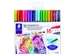Brushpen Staedtler 3001 Marsgraphic duo 0.5-6mm blister à 18st ass
