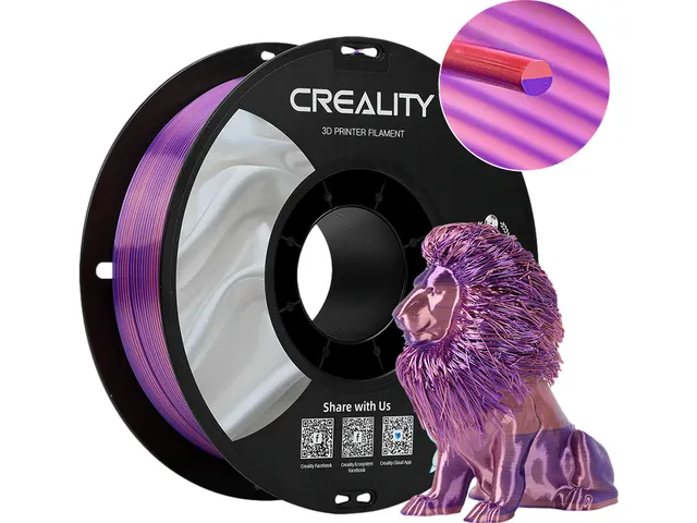 3D Filament Creality PLA 1.75mm Silk roze paars 1kg