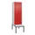 PBM-locker met bank,HxBxD 2120x600x815mm,2vak,vak B 300mm,draaigrendel