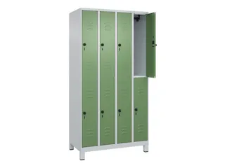 dubbeldekse locker,HxBxD 1950x1000x500mm,4x2vak.,vak B 250mm - 2