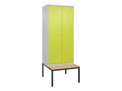 locker voor scheiding van kleding,HxBxD 2120x800x815mm,2vak