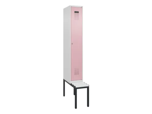 locker met bank,HxBxD 2120x300x815mm,1vak,vak B 300mm,cilinderslot
