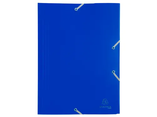Elastomap 3 kleppen ondoorschijnende Polypropyleen 4/10de A4 Assorti