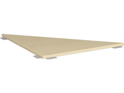 koppelelement voor bureau,90 °,BxD 800x800mm,blad esdoorn,hoekig