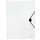 Elastomap Leitz WOW 3-kleps A4 Polypropyleen wit