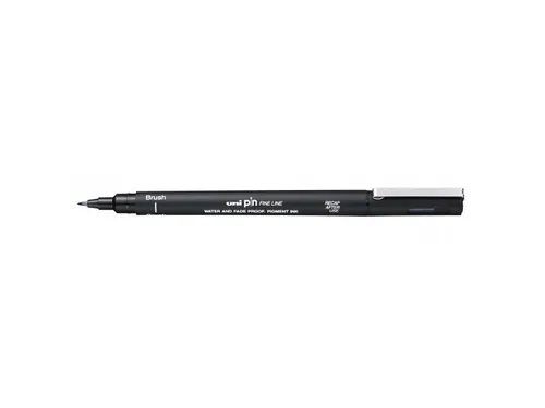 Fineliner Uni-ball Pin brush fijn zwart