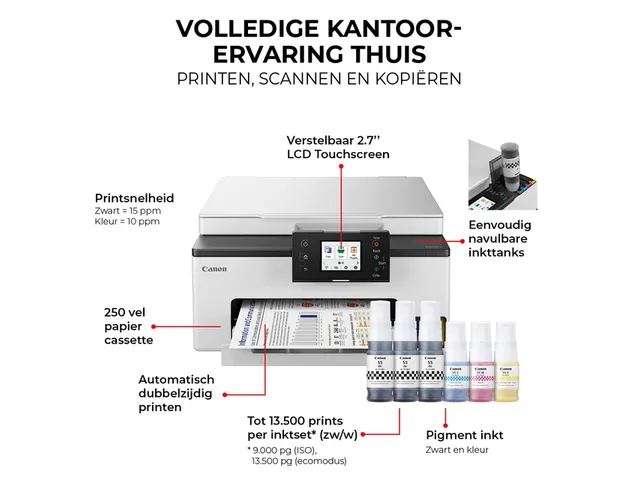 Multifunctional inktjetprinter Canon MAXIFY GX1050